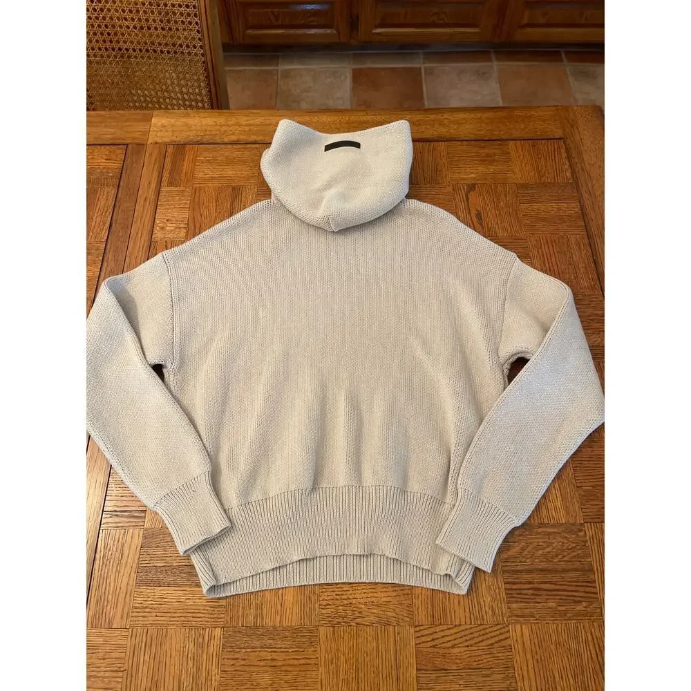 ESSENTIALS FEAR OF GOD Front Logo Pullover Knit Hoodie Hoody
Beige XXS - Picture 7 of 7